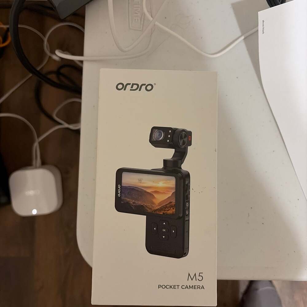 ORDRO M5 5K Pocket Gimbal Camera with 3-Axis Stabilization and Night Vision